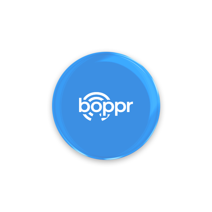 Boppr Light Blue, The Smart Digital Business Card