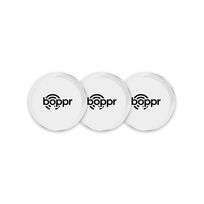 Boppr Black Card- 5 Pack, The Smart Digital Business Card