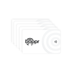 Boppr White Card 5 Pack