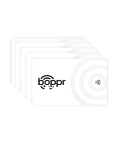 Boppr White Card 5 Pack